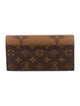 Louis Vuitton LV Monogram Coated Canvas Sarah Wallet