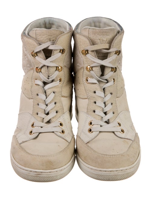 Louis Vuitton LV Monogram Leather Wedge Sneakers