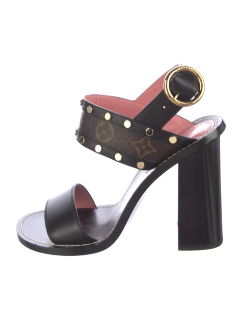Louis Vuitton LV Monogram Leather Slingback Sandals