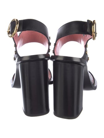 Louis Vuitton LV Monogram Leather Slingback Sandals