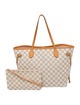 Louis Vuitton Damier Azur Neverfull w/Pouch MM