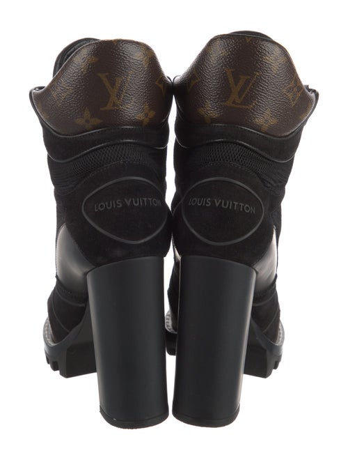 Louis Vuitton LV Monogram Suede Combat Boots