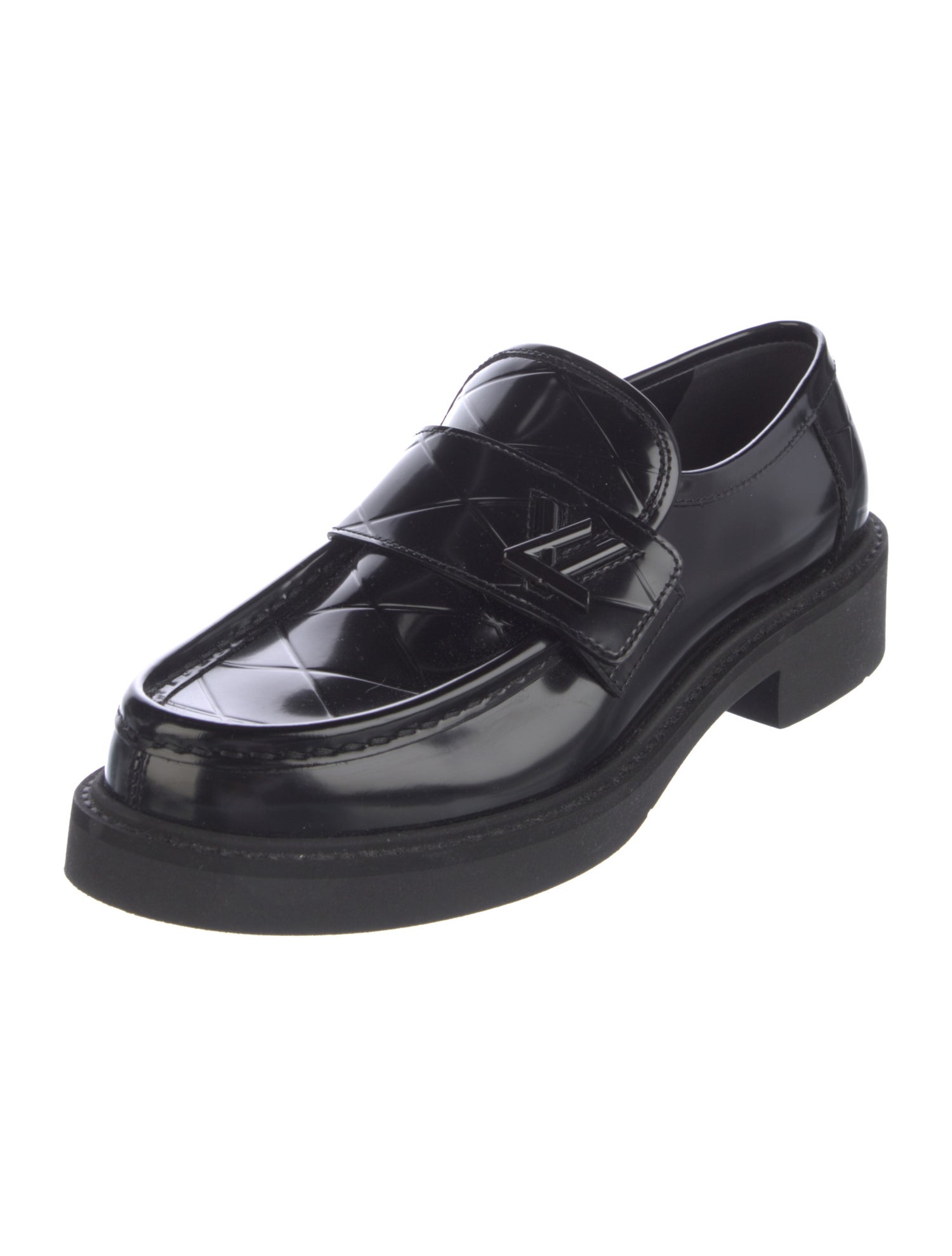 Louis Vuitton LV Monogram Patent Leather Loafers