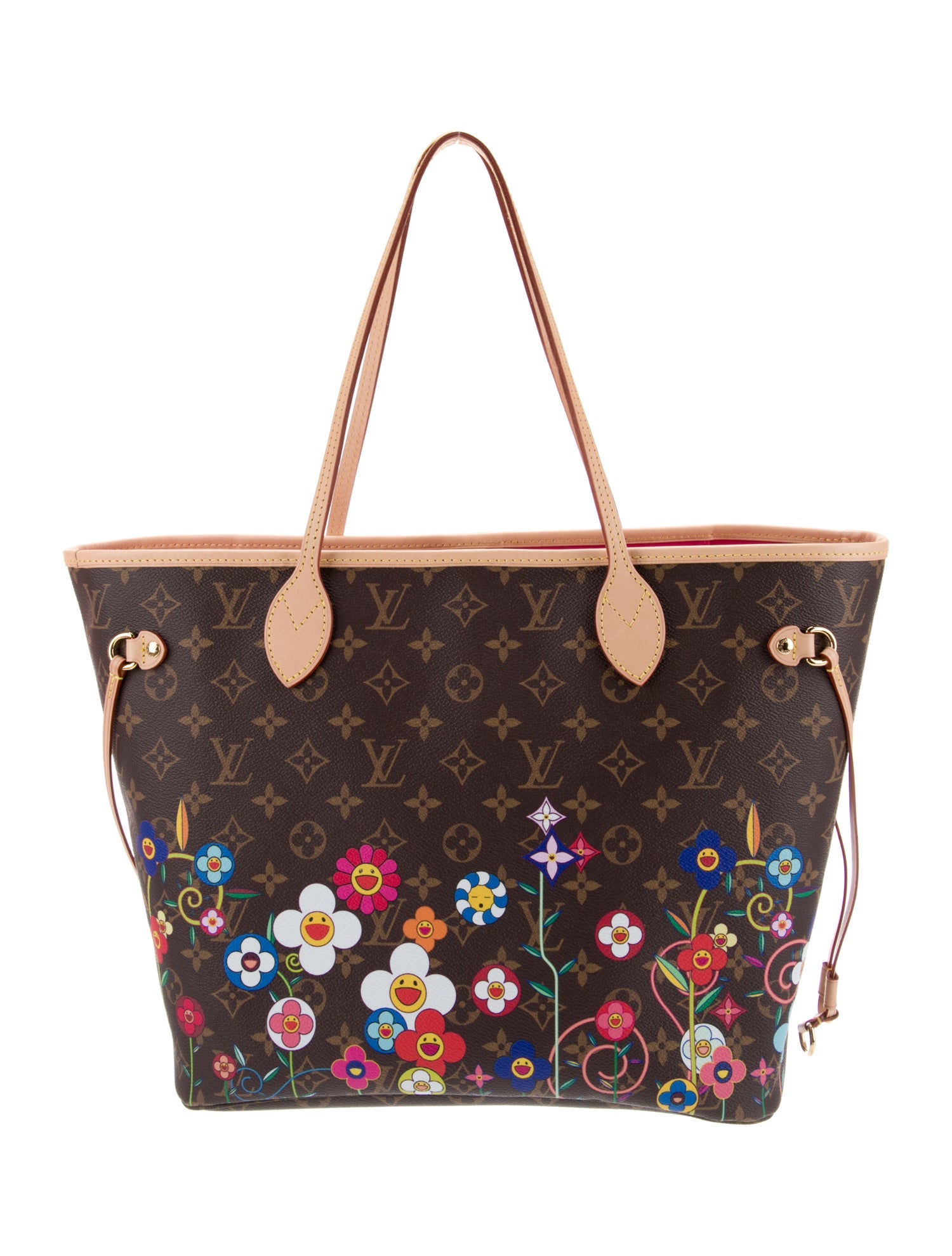 Louis Vuitton LV Monogram Flowers Neverfull w/Pouch MM 2025