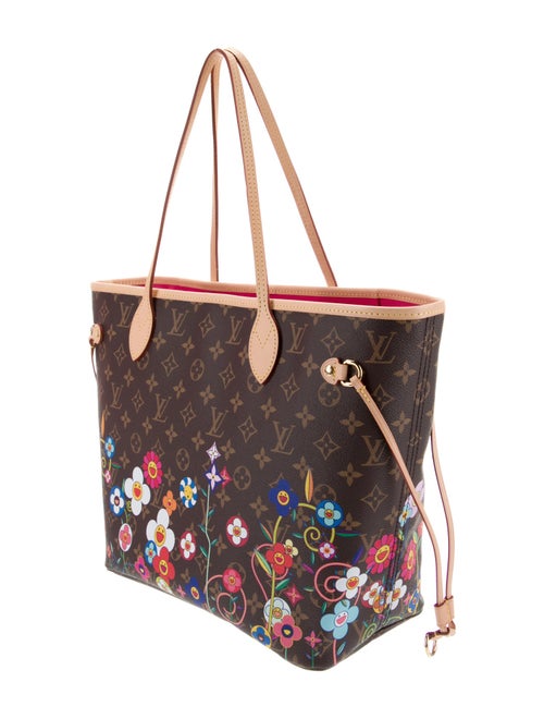 Louis Vuitton LV Monogram Flowers Neverfull w/Pouch MM 2025
