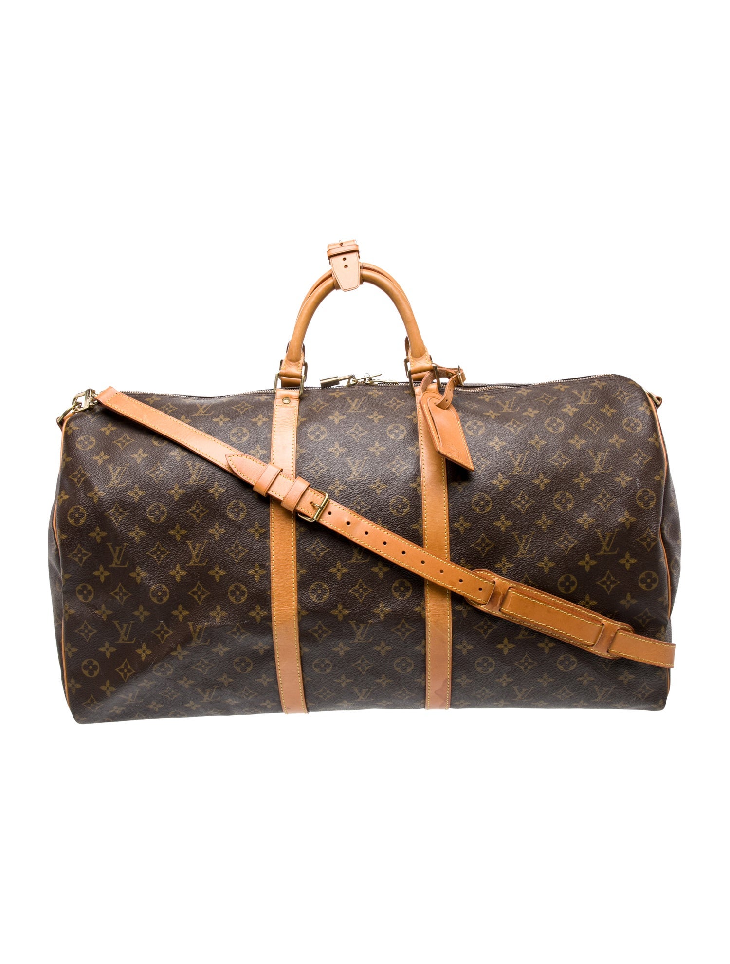 Louis Vuitton LV Monogram Keepall Bandouliere 60 Vintage