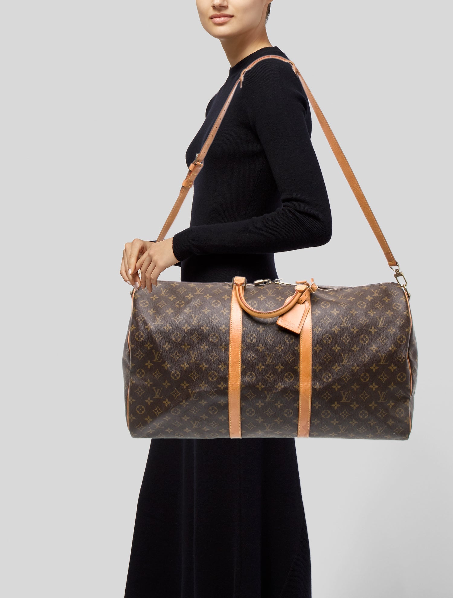 Louis Vuitton LV Monogram Keepall Bandouliere 60 Vintage