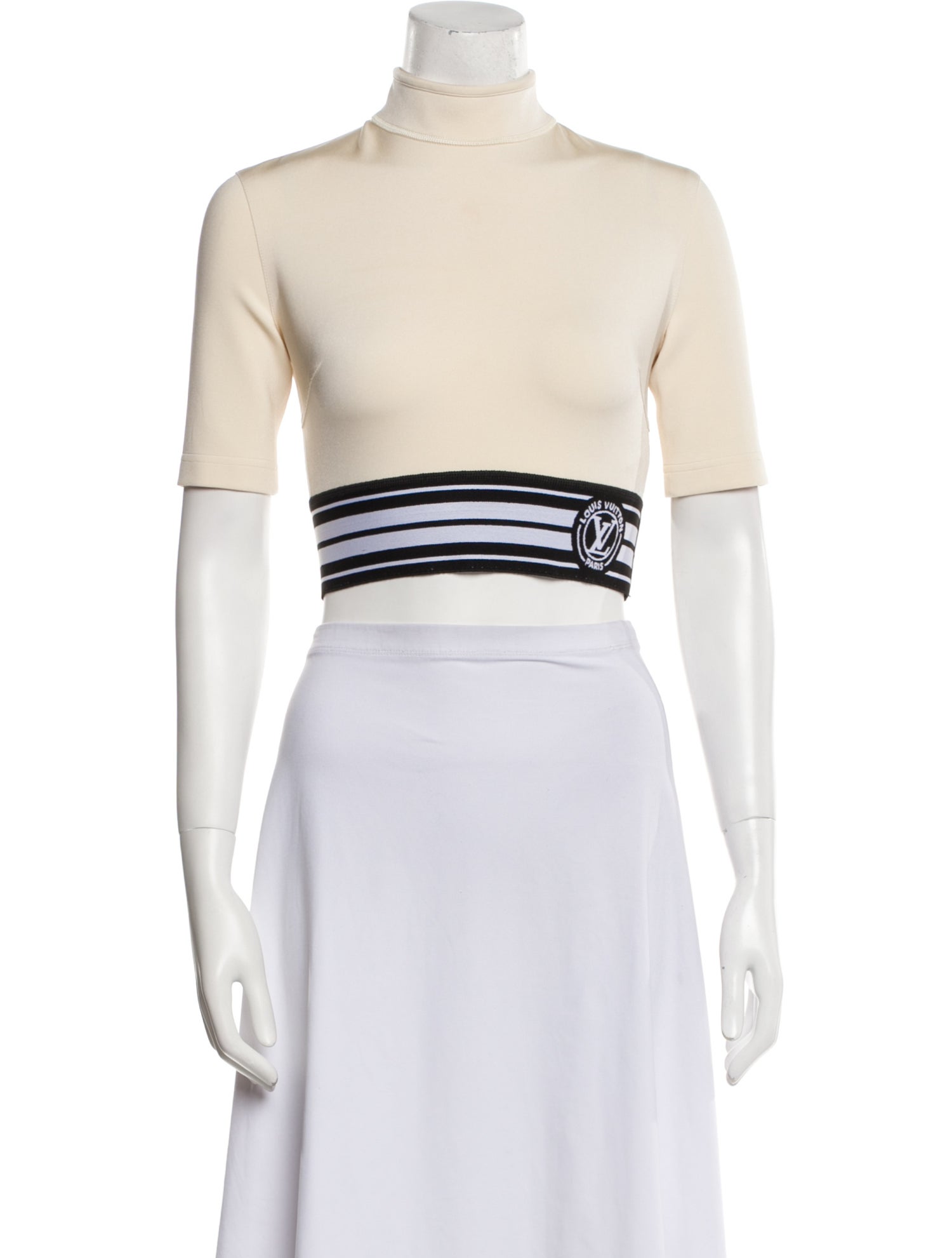 Louis Vuitton 2022 Mock Neck Crop Top
