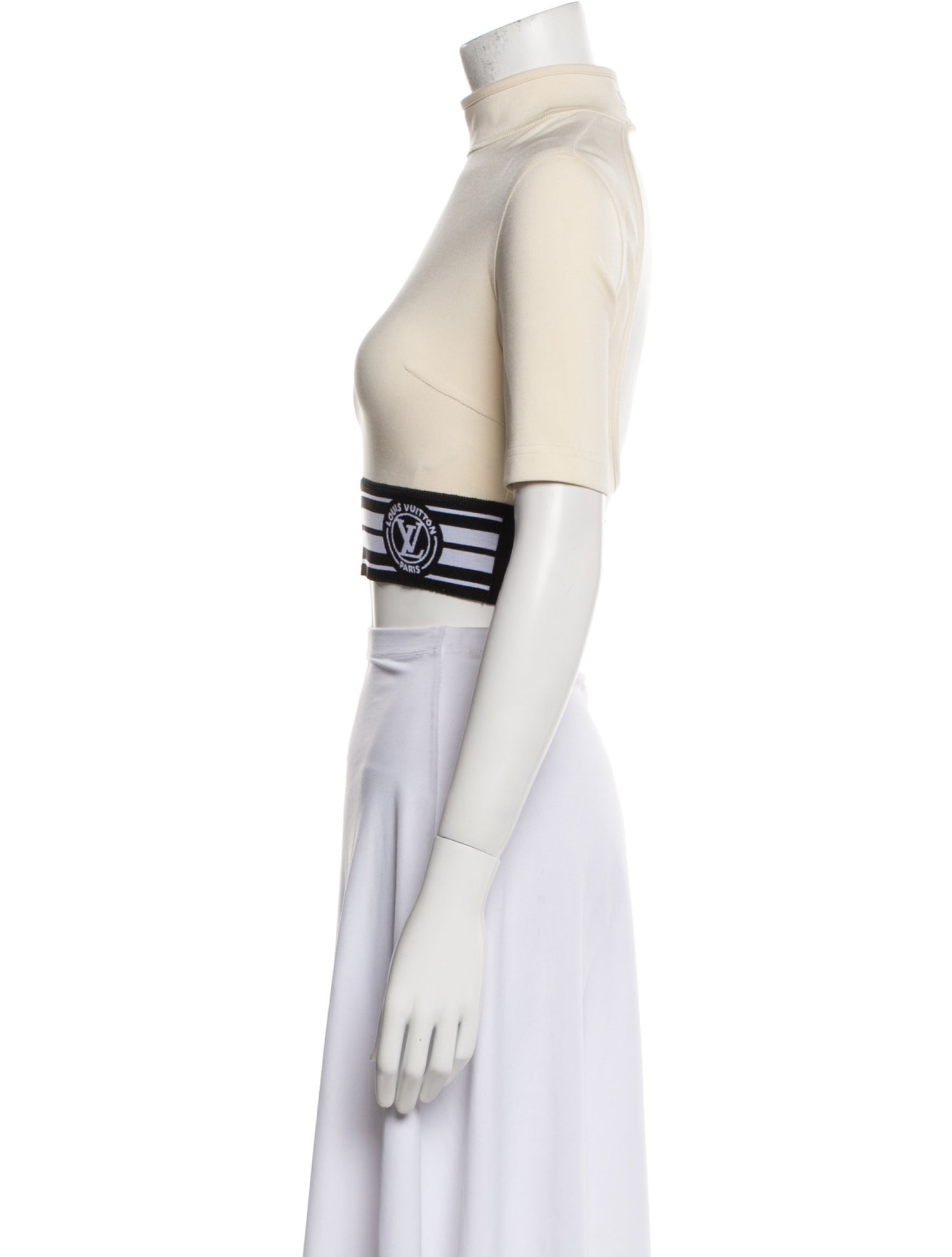 Louis Vuitton 2022 Mock Neck Crop Top