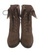 Louis Vuitton Suede Lace-Up Boots