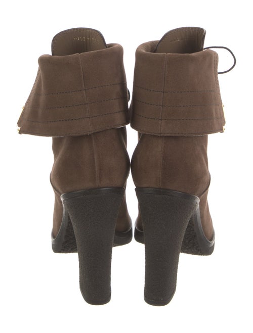 Louis Vuitton Suede Lace-Up Boots