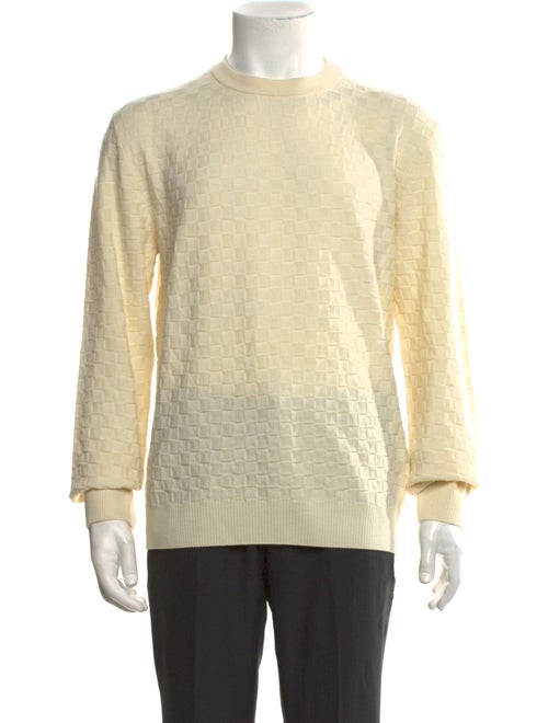 Louis Vuitton 2024 Damier Azur Pattern Pullover