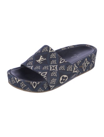 Louis Vuitton Canvas Printed Slides