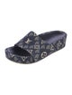 Louis Vuitton Canvas Printed Slides