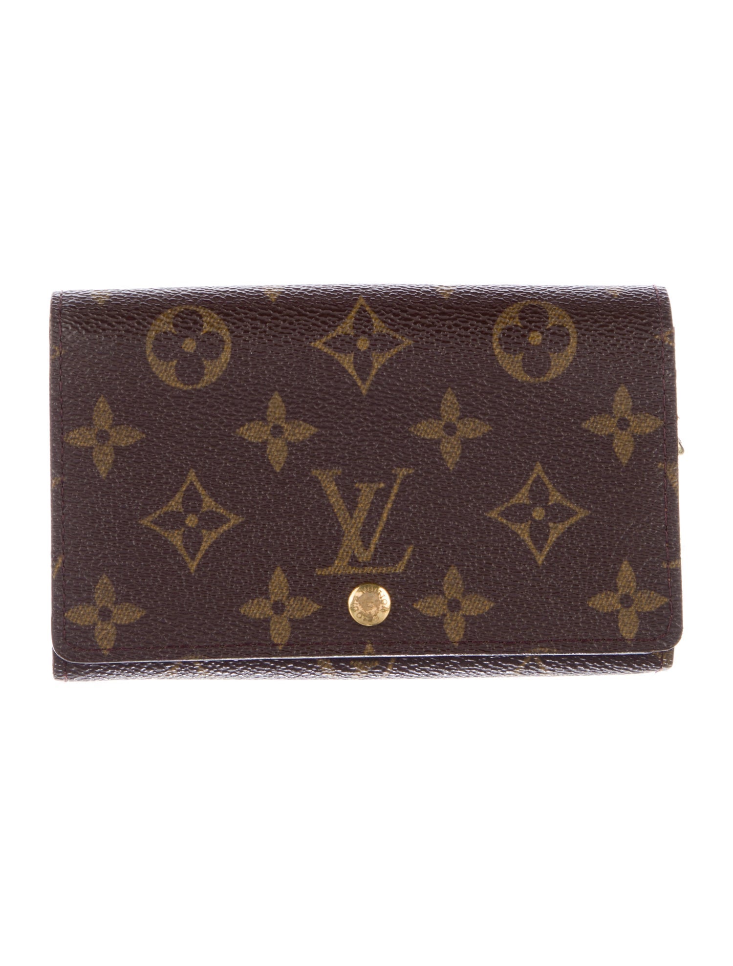 Louis Vuitton LV Monogram Coated Canvas Compact Wallet