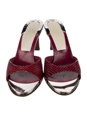 Louis Vuitton Snakeskin Slides