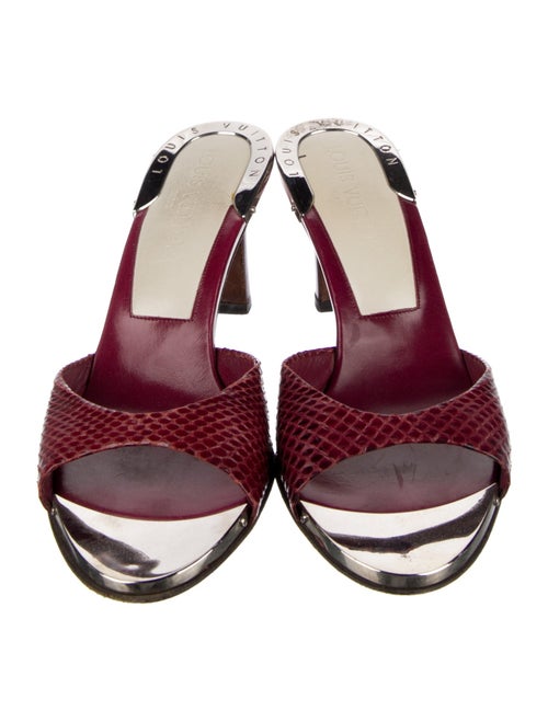 Louis Vuitton Snakeskin Slides