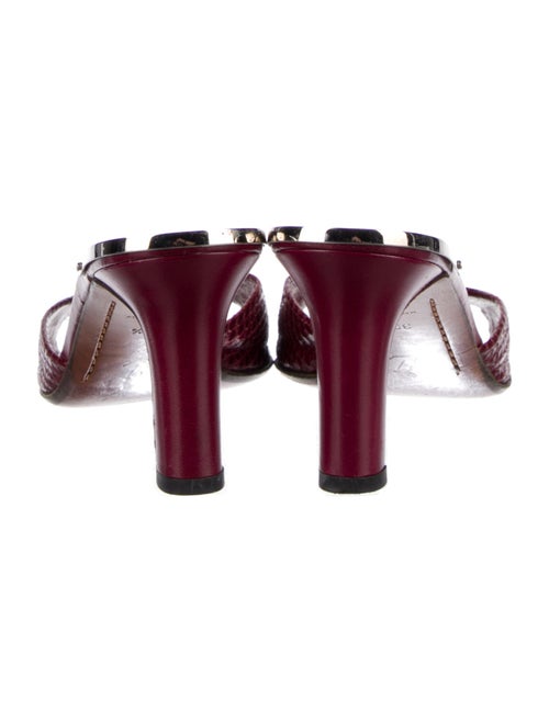 Louis Vuitton Snakeskin Slides