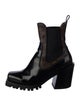 Louis Vuitton LV Monogram Patent Leather Chelsea Boots