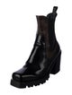 Louis Vuitton LV Monogram Patent Leather Chelsea Boots
