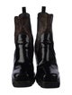 Louis Vuitton LV Monogram Patent Leather Chelsea Boots