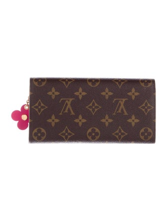 Louis Vuitton LV Monogram Coated Canvas Emilie Wallet