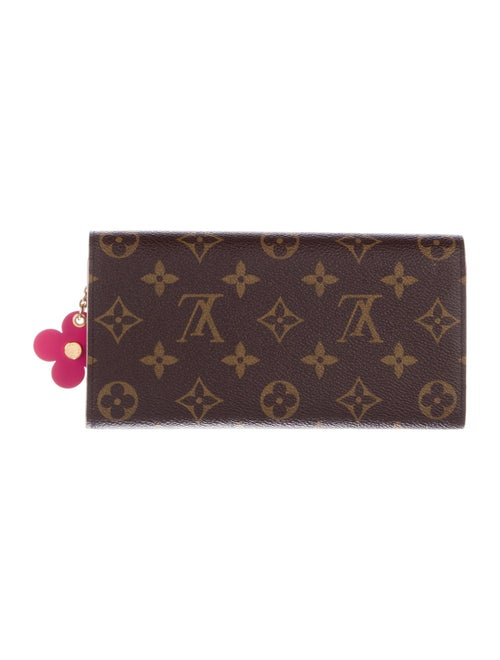 Louis Vuitton LV Monogram Coated Canvas Emilie Wallet