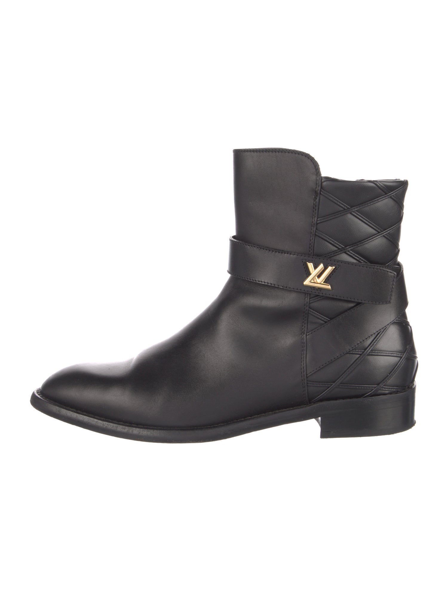 Louis Vuitton Leather Moto Boots