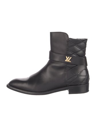 Louis Vuitton Leather Moto Boots