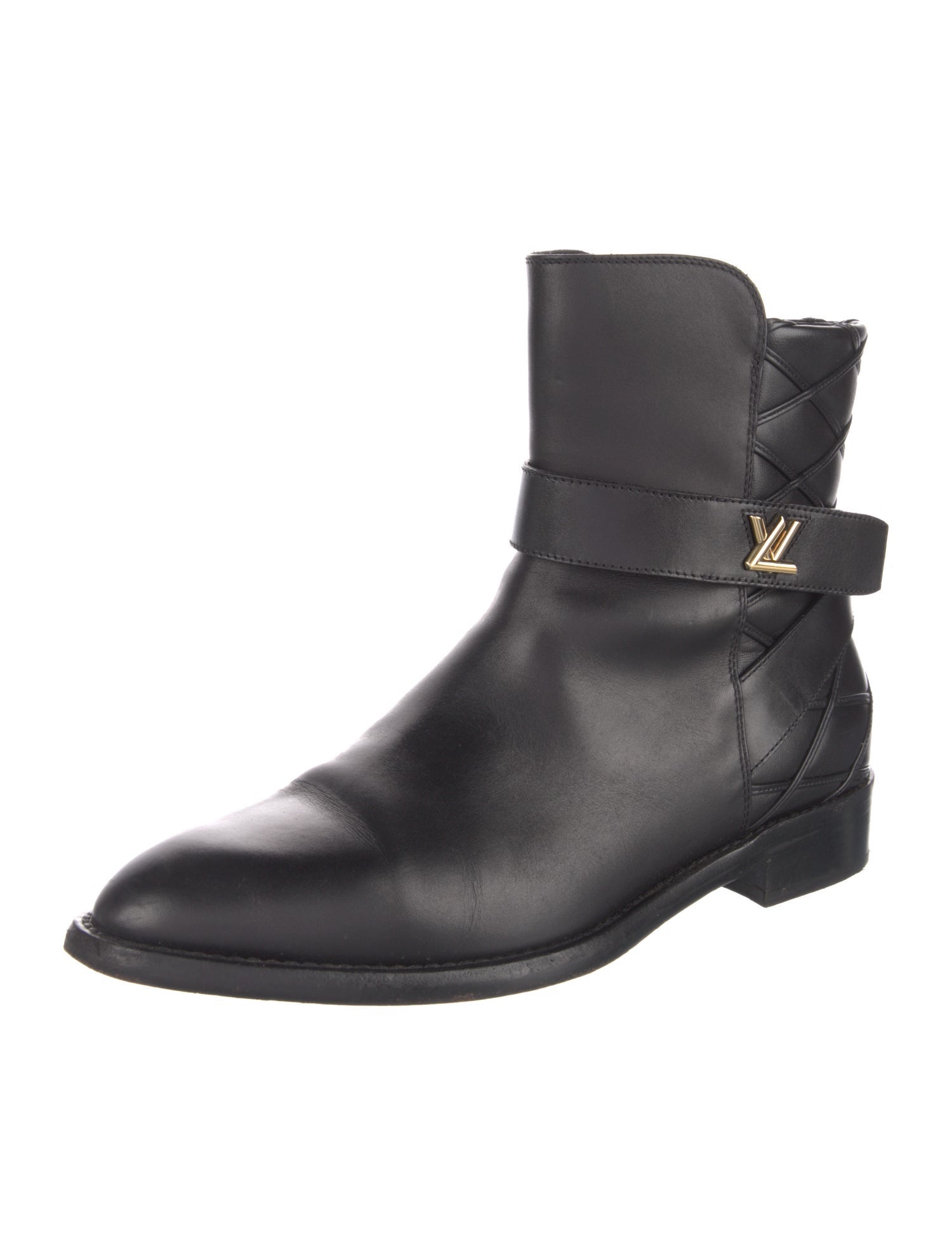Louis Vuitton Leather Moto Boots