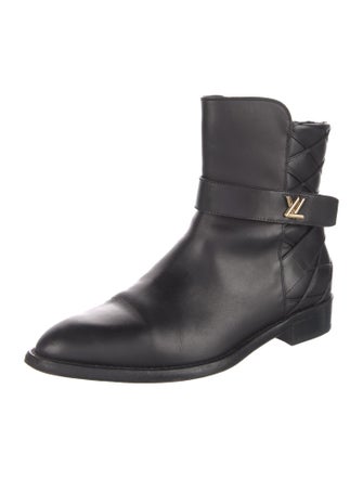 Louis Vuitton Leather Moto Boots