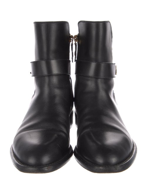 Louis Vuitton Leather Moto Boots