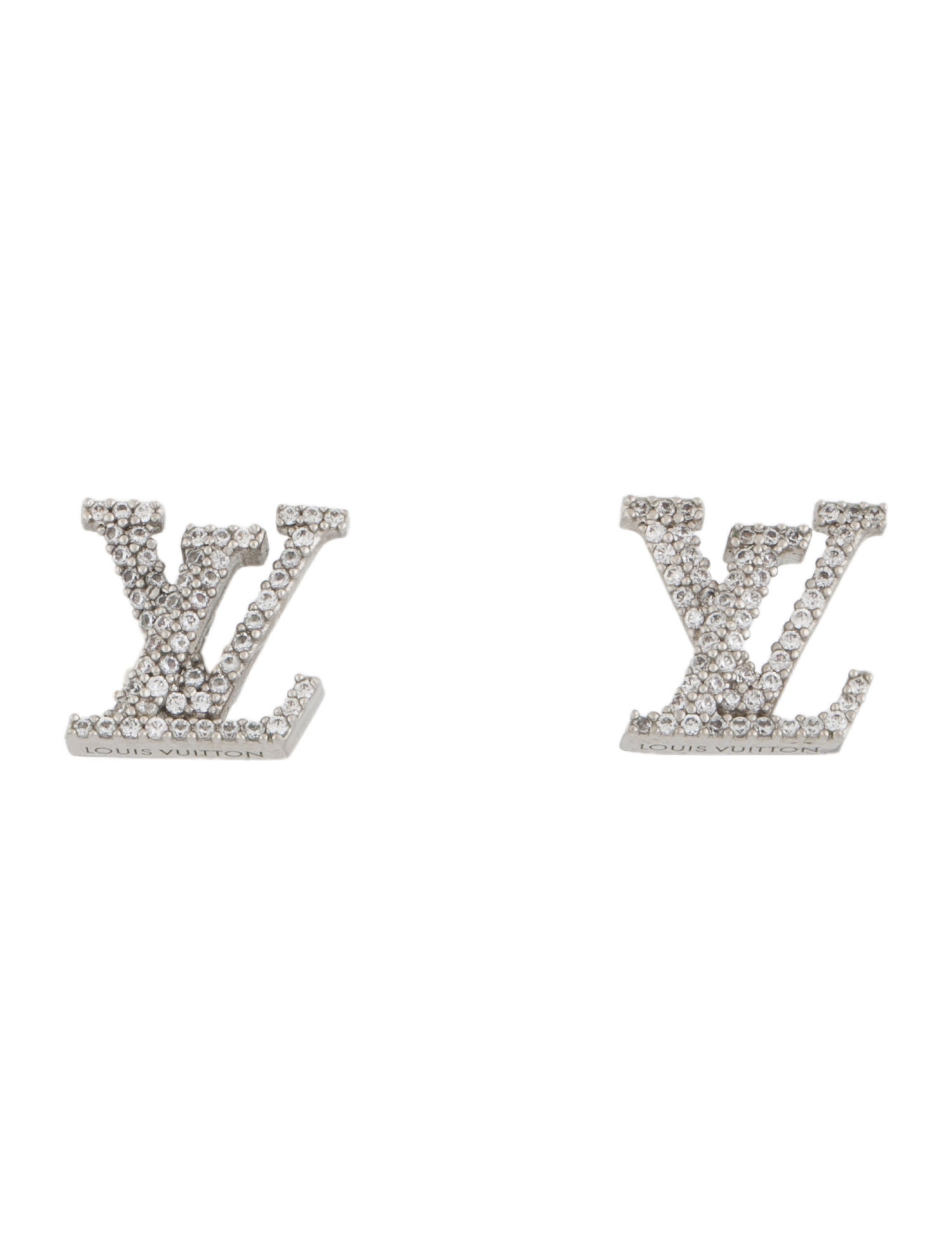 Louis Vuitton Crystal LV Iconic Stud Earrings