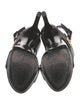Louis Vuitton Signature Logo Leather Slingback Sandals