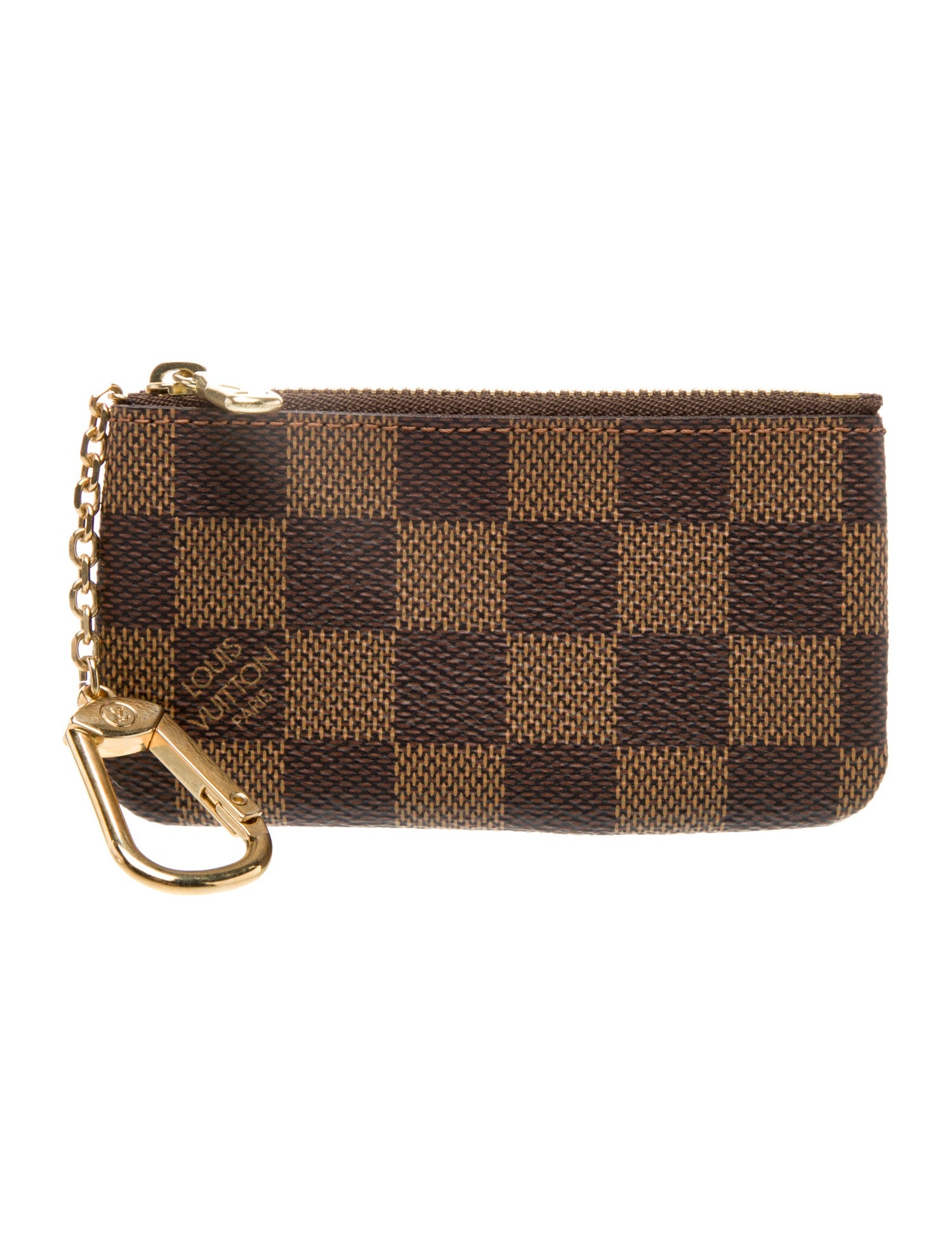 Louis Vuitton Damier Ebene Pattern Coated Canvas Key Holder w/ Tags