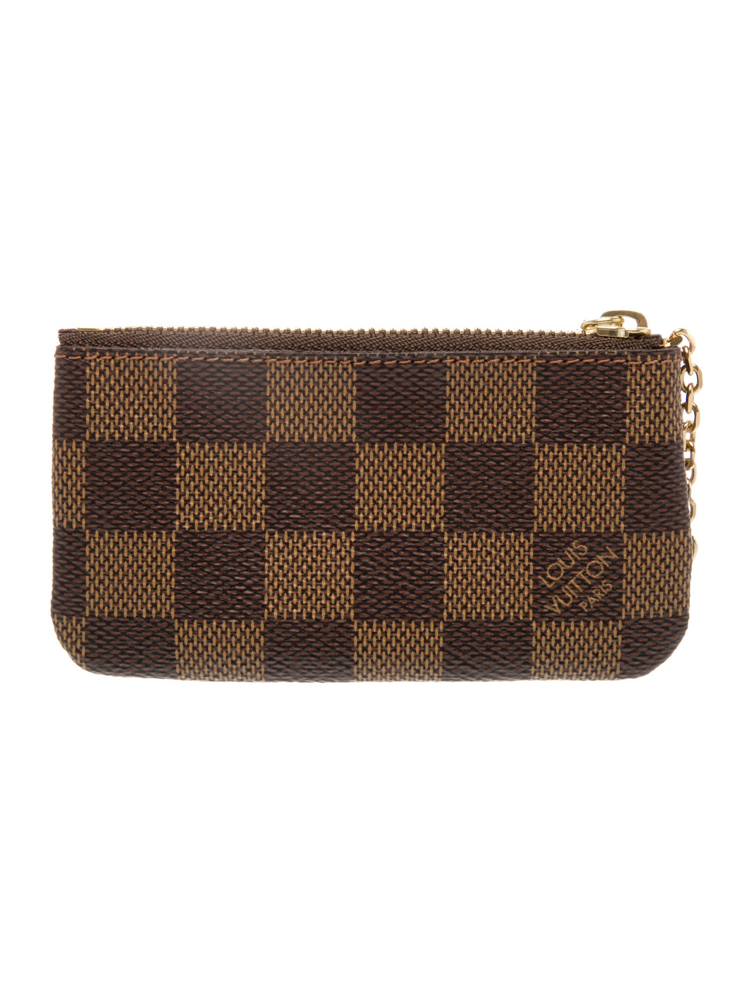 Louis Vuitton Damier Ebene Pattern Coated Canvas Key Holder w/ Tags