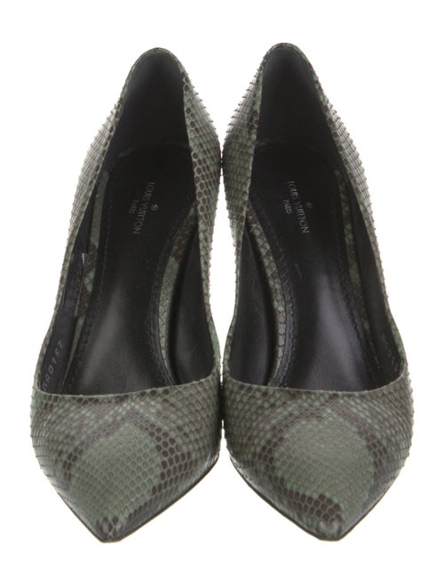 Louis Vuitton Snakeskin Animal Print Pumps