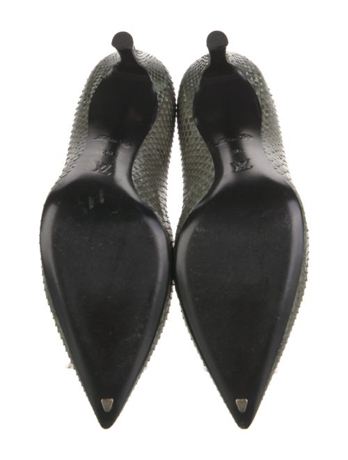 Louis Vuitton Snakeskin Animal Print Pumps