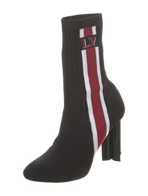 Louis Vuitton Striped Sock Boots