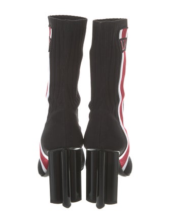 Louis Vuitton Striped Sock Boots