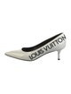 Louis Vuitton Patent Leather Printed Slingback Pumps