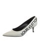 Louis Vuitton Patent Leather Printed Slingback Pumps