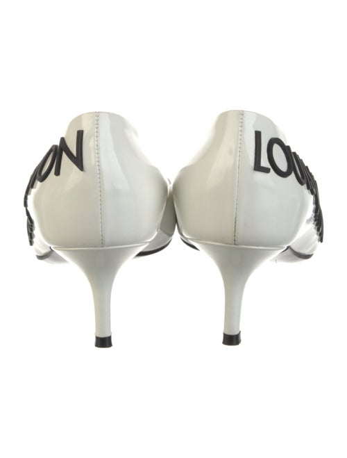 Louis Vuitton Patent Leather Printed Slingback Pumps