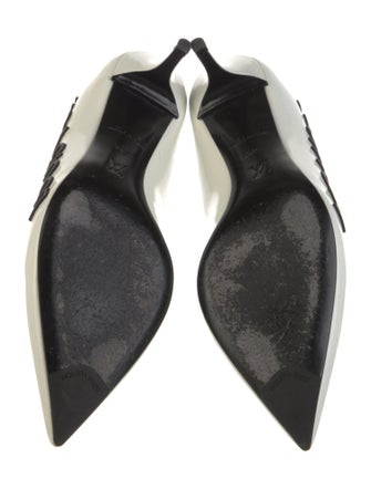 Louis Vuitton Patent Leather Printed Slingback Pumps