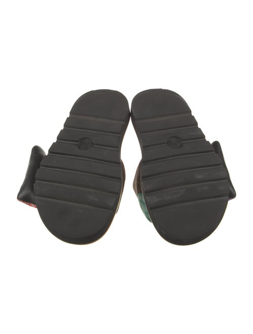 Louis Vuitton Printed Leather Trim Embellishment Slides