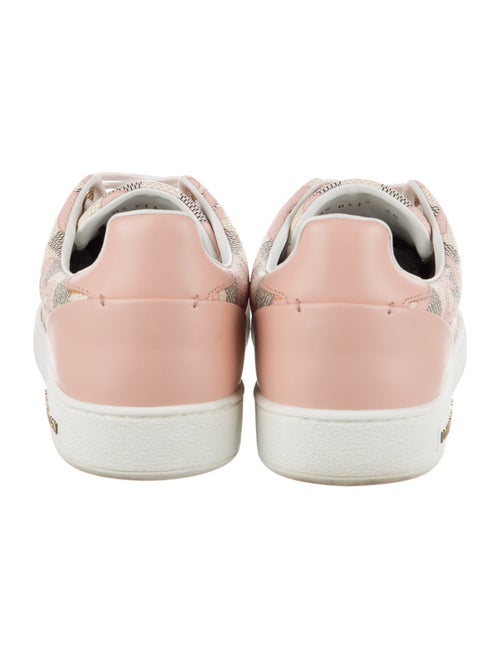 Louis Vuitton Damier Azur Pattern Leather Trim Embellishment Sneakers