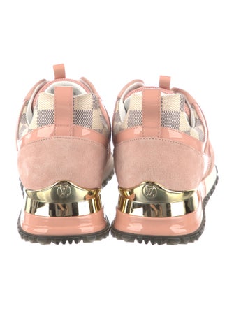 Louis Vuitton Damier Azur Pattern Suede Athletic Sneakers