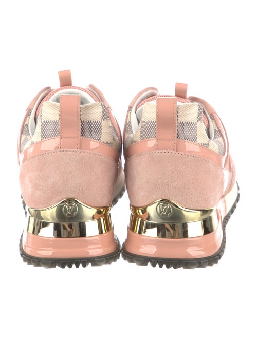 Louis Vuitton Damier Azur Pattern Suede Athletic Sneakers