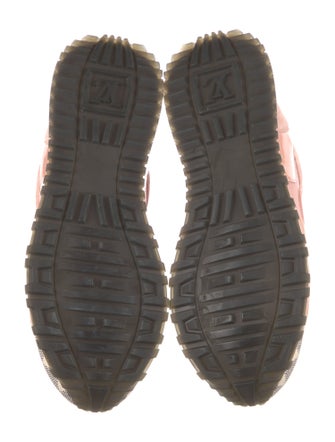 Louis Vuitton Damier Azur Pattern Suede Athletic Sneakers