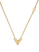 Louis Vuitton Essential V Pendant Necklace